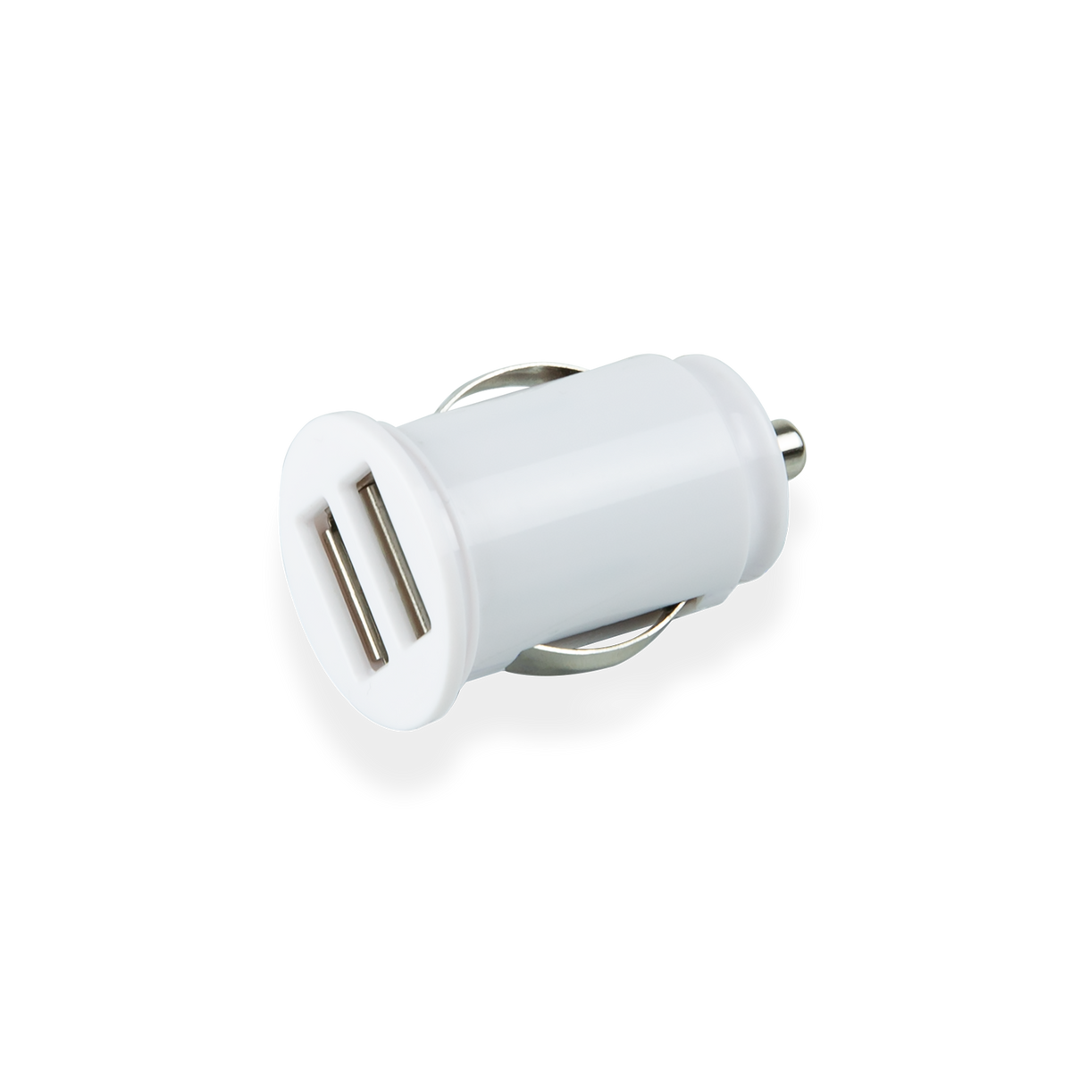 Car Charger Dual USB - White