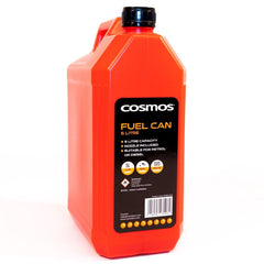 Cosmos 5L Large Plastic Fuel Can with Detachable Nozzle 5 Litre Jerry Can GREEN - Green Flag Shop