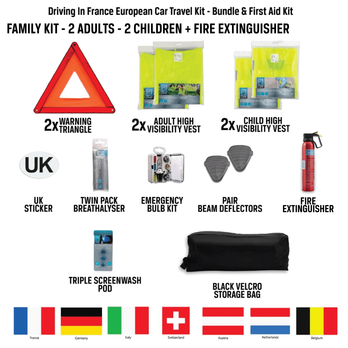 Driving in France European Car Travel Kit - Bundle - Green Flag Shop