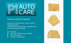 Genuine Leather Chamois Car Cloth High Quality Ultra Absorbent - Green Flag Shop