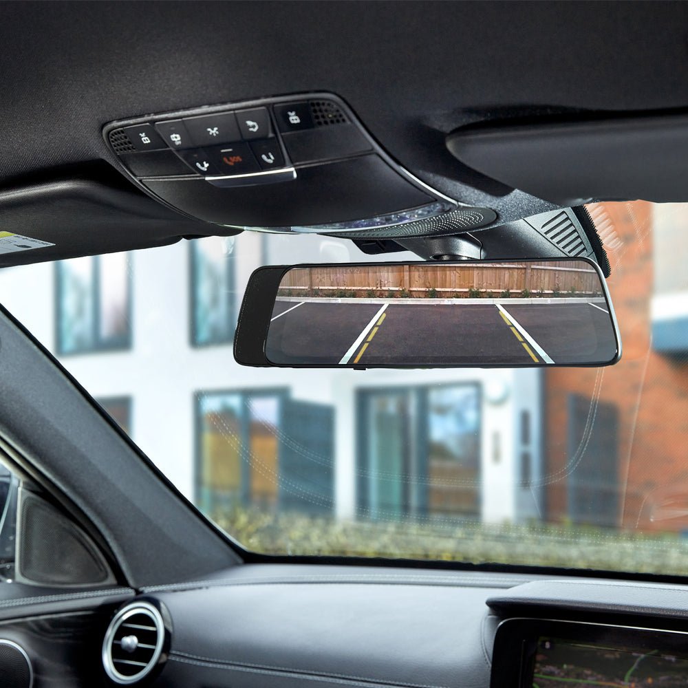 Road Angel Halo View Rear View Mirror and Dash Cam with 10" Touch Screen & Dual Parking Mode - Green Flag Shop