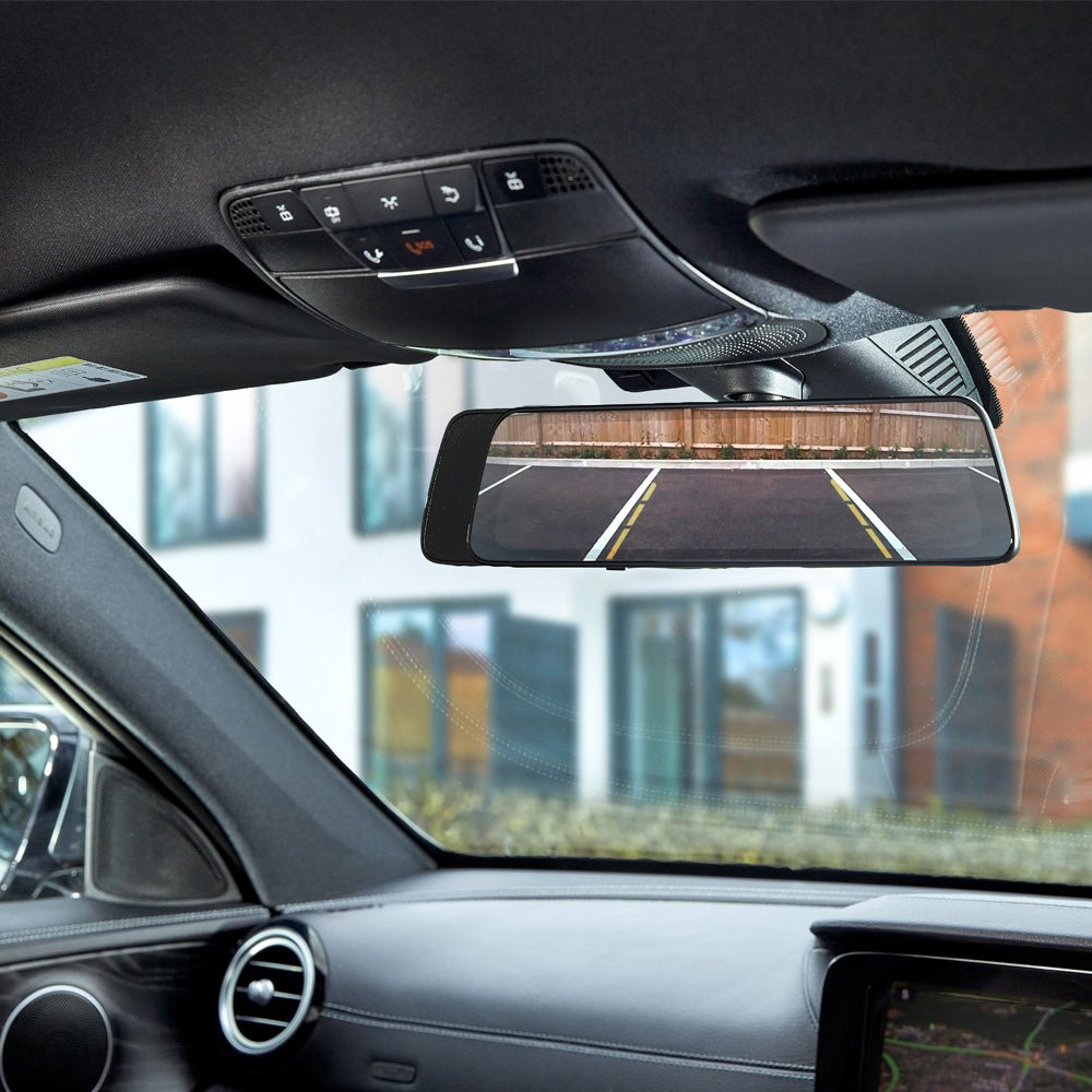 Road Angel Halo View Rear View Mirror and Dash Cam with 10" Touch Screen & Dual Parking Mode - Green Flag Shop