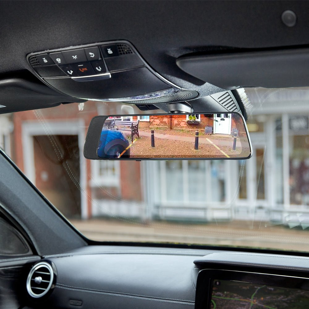 Road Angel Halo View Rear View Mirror and Dash Cam with 10" Touch Screen & Dual Parking Mode - Green Flag Shop